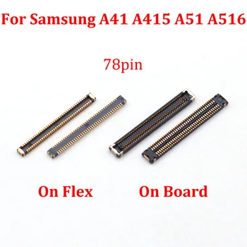 5tk 78Pin Laadimine USB FPC Pesa Samsung A41 A415 A51 A516 A515 A31 A315 A71 A716 A715 F M51 A70 Laadija Pistik Pardal