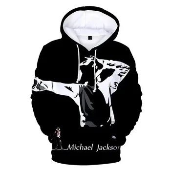 Maailma Superstaar Michael Jackson 3d Print Topp Neutraalne Mehed Naised Casual Fashion Pullover Liiga pikk Tänav, Hip-Hop Dressipluus