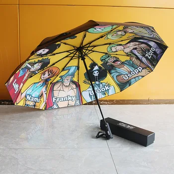 Üks Töö Vihmavari Mere Fänn Kokkuklapitavad Täisautomaatne Maanteel Sõita Vihmavari Sama Päikesekaitsetoodete Vihmavari Anime Üks Töö Ümbrus