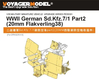 Voyager Mudel PE35301 1/35 WWII saksa Sd.Kfz.7/1 Osa 2 (20mm Flakverling38) (DRAGON Kit)