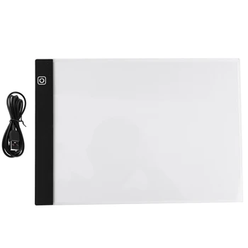 Led Valgustusega Joonestuslaud Ultra A4 Joonis, Tabel Tablett Kerge Sketch Pad Raamat Tühi Lõuend Maal Akvarell Akrüül Värv