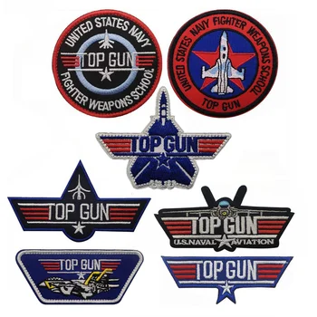 Top Gun Lennu Katse MAVERICK Ranger Plaaster Tomcat Võitleja Relva Kooli Akadeemiline Grupp Konks ja silmus Plaaster Embleemi Jope