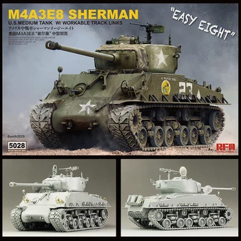 [Ryefield Mudel] RFM RM-5028 ALL 1/35 M4A3E8 Sherman Keskmise Tank