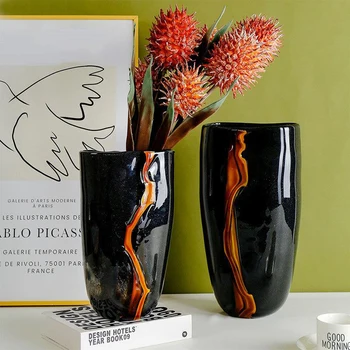 Loominguline Värvi Klaasist Vaas On Värvitud Hydroponics Lilled, Potid Laua Kaunistamiseks Flower Arrangement Lille Vaasid Kaasaegse Kodu Decor