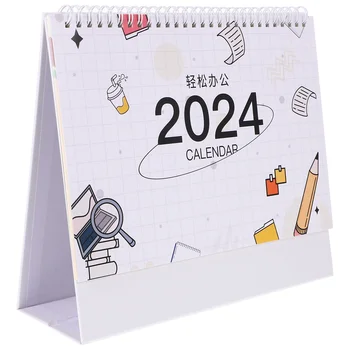 Traditsiooniline Hiina Kontoris Laua Alalise Kalender Planeerija Desktop Decor Äri Office Töö Kella Planeeringu Kalender