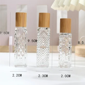 10ml 12ml Klaas Rull Pudel Tühi Korduvtäidetavaid eeterlik Õli Kosmeetika Konteinerid Mini Proovi Pudel Kaasaskantav Reisi Selge Pudel