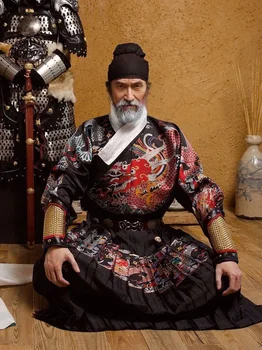 Originaal Meeste ja Naiste Ming Dünastia Hanfu Üldine Ühtne Vormiriietus Imperial Valvurid Cosplay Kostüüm
