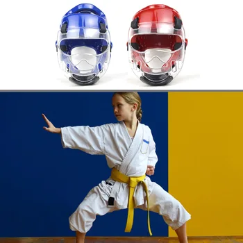 Anti-Scratch Lapsed Karate, Poks Taekwondo Peakatted Täis Guard Peakaitse Kiiver Spordivahendid Kiiver, Mask
