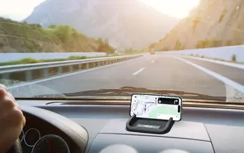 Anti-slip Auto Armatuurlauale Telefoni Omanik Anti-skid GPS Kärje Mount Pad on Ajutine Parkimine Number Universaalne vahend Telefoni Omanik