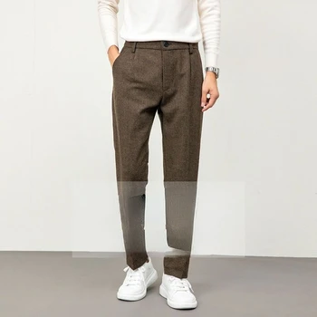2023 Mood Vabaaja Ülikond Püksid Meestele Ametliku Äri Kleit Püksid korea Slim Fit Klassikaline Vabaaja Pikad Püksid Mees V110