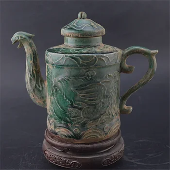 Laul Glasuur Nikerdatud Paabulind Lu Longfeng Kana Suu Pot Vana Kaupade Antiikne Portselan Kogumise Klassikalised Dekoratiivsed Kaunistused
