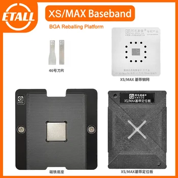 AMAOE BGA Reballing Platvorm IPHONE XS/Max Baseband PROTSESSOR IC Reballing Šabloon Para Remont Stencilt Repair Tööriistad