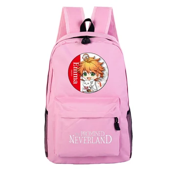 Lubatud Neverland Emma Naiste Roosa Back Pack Kawaii Sülearvuti Bagpack Lõuend Kooli Kotid Teismeliste Tüdrukute Armas Reisi Seljakott