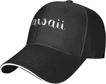 Hawaii-Baseball-Cap, Mens Vintage Snapback Mütsid Aednik Mütsid Isa Müts Must
