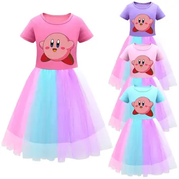 Lapsed Cosplay Kostüüm Suvel K-KirbyS Tüdrukud Printsess Kleit Vestidos Peokleidid Karnevali Kostüüm Sünnipäeva Kostüüm