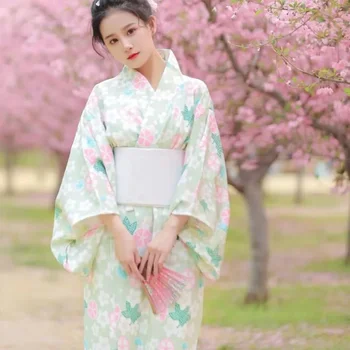 Naiste Jaapani Traditsiooniline Kimono Õie Pildid Yukata Cosplay Kostüümid Geisha Festival Etapis Täidab Fotograafia Riided