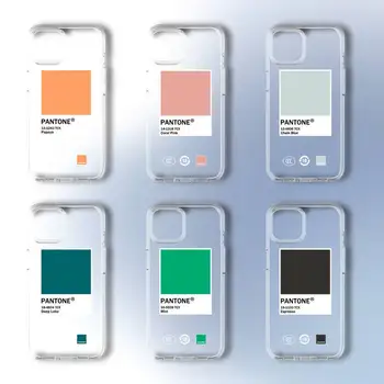 Pantone Värviline Kaart Tahked Värvi Telefoni Puhul Samsungi GalaxyS20 S21 S30 FE Lite Plus A21 A51S Note20 Läbipaistev Kest