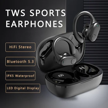 TWS Traadita Bluetooth-Kõrvaklapid Kõrva Konks Earbuds HiFi Stereo Kõrvaklapid Sport Veekindel Peakomplekt Koos Mikrofoniga Kõrvaklapid, iphone ' i