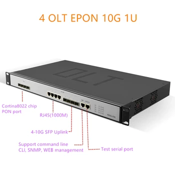 EPON OLT 1.25 G uplink 10G 4port E04 1U EPON OLT 4 Port Triple-Play olt epon 4 pon 1.25 G SFP porti PX20+ PX20++ PX20+++