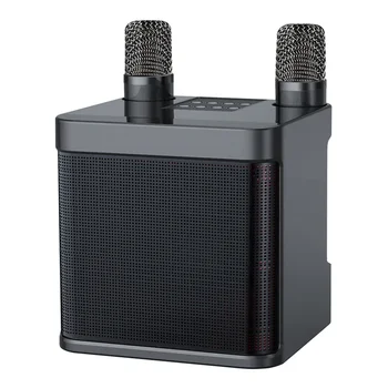 Eest KTV Väljas Hiljemalt YS-203 Traadita Karaoke Väike Kõlar Stereo Bluetooth Kõlar Koos kahe Juhtmeta Mikrofonid
