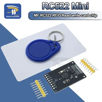 RFID Moodul RC522 Mini Kits S50 13.56 Mhz 6cm Siltide SPI Kirjutada & Lugeda Arduino Uno 2560