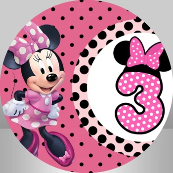 Disney Miki ja Minni Hiir Isiku Tausta Decors Ring Kohandatud Taustaks Laste Sünnipäeva-ja Teenetemärgi Banner